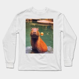 Capybara Onsen Long Sleeve T-Shirt